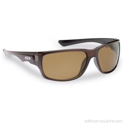 Flying Fisherman Roller Polarized Sunglasses, Crystal Brown Frame, Amber Lens 551050689